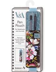 V&A Bookaroo Pen Pouch Kilburn Black Floral product image