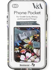 V&A Bookaroo Phone Pocket Kilburn Black Floral product image