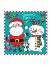 Christmas Square Colouring Book - Santa & Snowman product image
