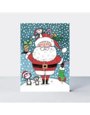 Advent Calendar Card - Santa & Penguins product image