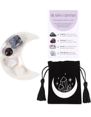 Stress Healing Crystal Set With Moon Trinket Dish product image