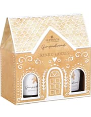 Set Of 2 Gingerbread Cork Lidded Candles product image