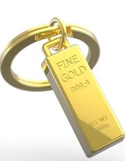 Metalmorphose - Gold Bar Keychain product image