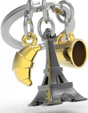 Metalmorphose - Paris Coffee and Croissant Keychain product image