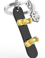 Metalmorphose - Snowflake Snowboard Keychain product image