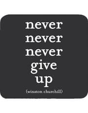 Quotable Coasters - "Never give up" product image