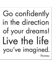 Quotable Magnets - "Go confidently in the direction of your dreams" product image