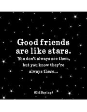 Quotable Magnets - "Good friends are like stars" product image