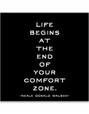 Quotable Magnets Life begins at the end of your comfort zone product image