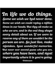Quotable Magnets - "In life we do things" product image