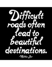 Quotable Magnets - "Difficult roads , beautiful destinations" product image