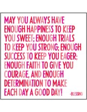 Quotable Magnets - "May you always have enough happiness" product image