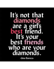 Quotable Magnets Best friends are diamonds… product image
