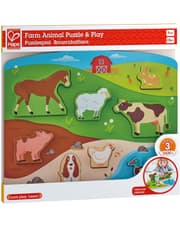 Hape Farm Animal Puzzle & Play product image