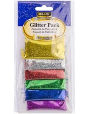 Bazic Primary Color Glitter Pack of 6 product image