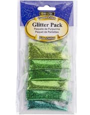 Bazic Green Color Glitter Pack 6/Pack product image