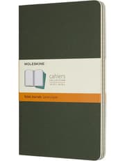 Moleskine Softcover Cahier Journal Ruled Large Green Pack of 3 product image