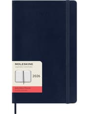 Moleskine Daily Planner 2026 12 Month Daily Planner Softcover Large Blue product image