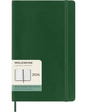 Moleskine Weekly Planner 2026 12 Months Weekly Planner Softcover Large Green product image
