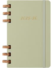 Moleskine Student Life Planner 2025-26, Weekly and Monthly Spiral 12 Months Diary Softcover Large Crush Kiwi product image