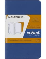 Moleskine Volant Journal Plain XS Blue / Amber Yellow Pack of 2 product image