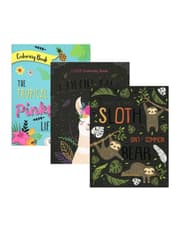 Bazic Sloth, Llama, Flamingo Foil Coloring Book product image
