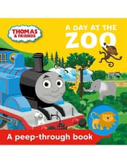 Thomas & Friends: A Day at the Zoo a peep-through book product image