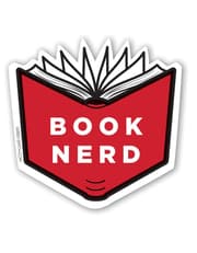 Red Book Nerd Sticker product image