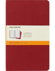 Moleskine Softcover Cahier Journal Ruled Large Cranberry Red product image