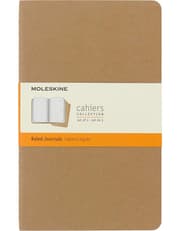 Moleskine Softcover Cahier Journal Ruled Large Kraft Borwn product image