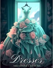 Dresses - Fashion Coloring Book for Teens and Adults product image
