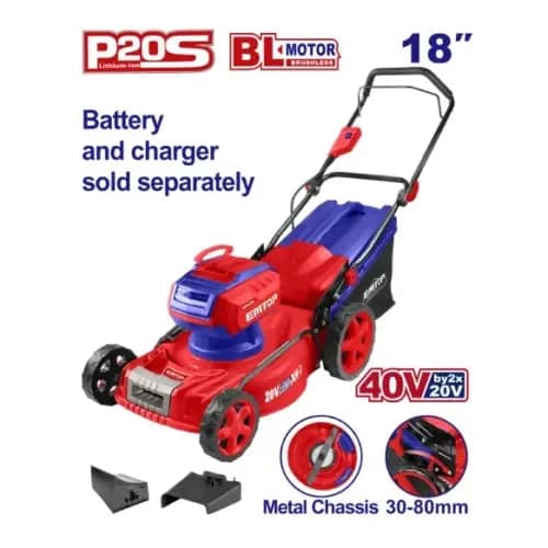 EMTOP ELML20185 Cordless Lawn Mower