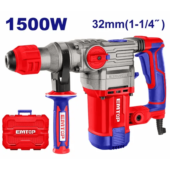 EMTOP 1500W 32mm Rotary Hammer