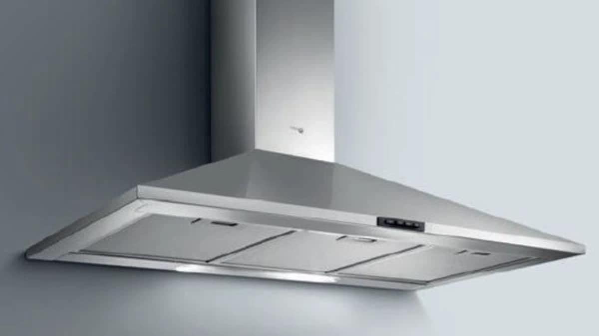 Elba 90 cm Stainless Steel Cooker Hood 800 m³/h Suction Push Button Control
