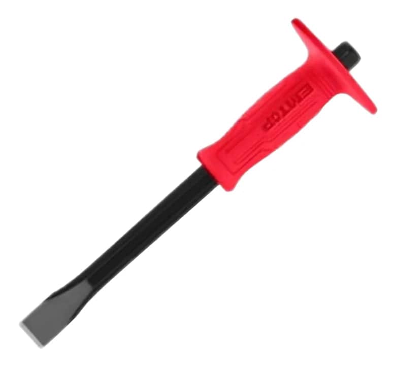 EMTOP ECCL251801 12inch Flat Cold Chisel with Rubber Grip