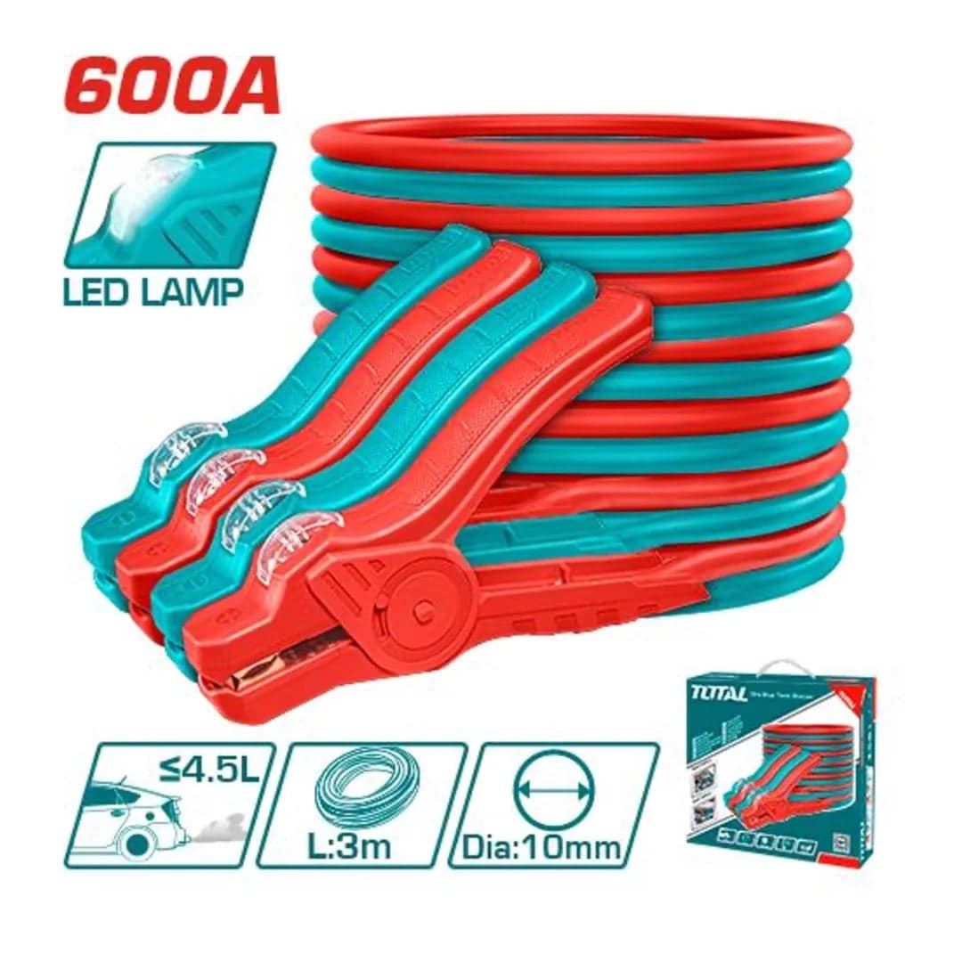 Total PBCA16008L 600Amp Booster Cable