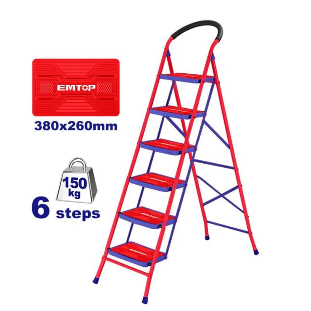 EMTOP ESLR1061 6-Step Wide Iron Ladder