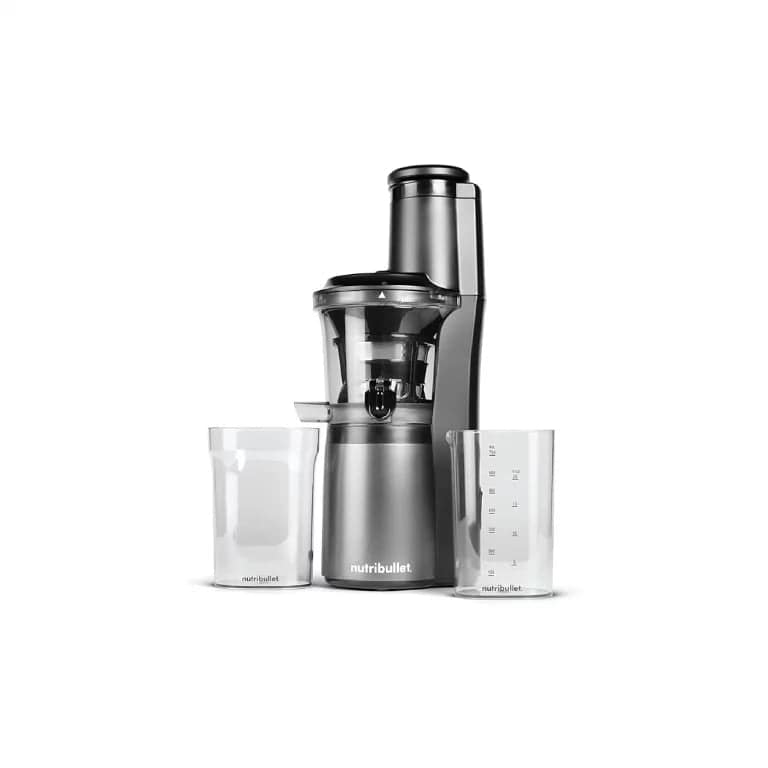 NutriBullet Slow Juicer 150W, Cold Press Technology with High-Torque Motor - Black/Silver