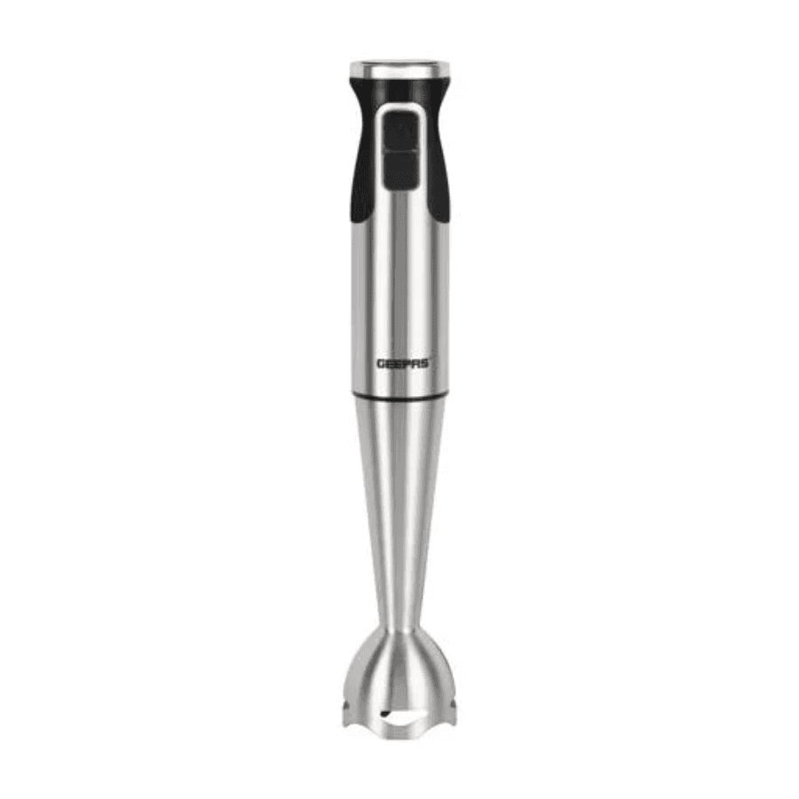 Geepas GHB5468 Hand Blender 800W - Stainless Steel Body, 2 Speed Control, and Durable Sharp Blades