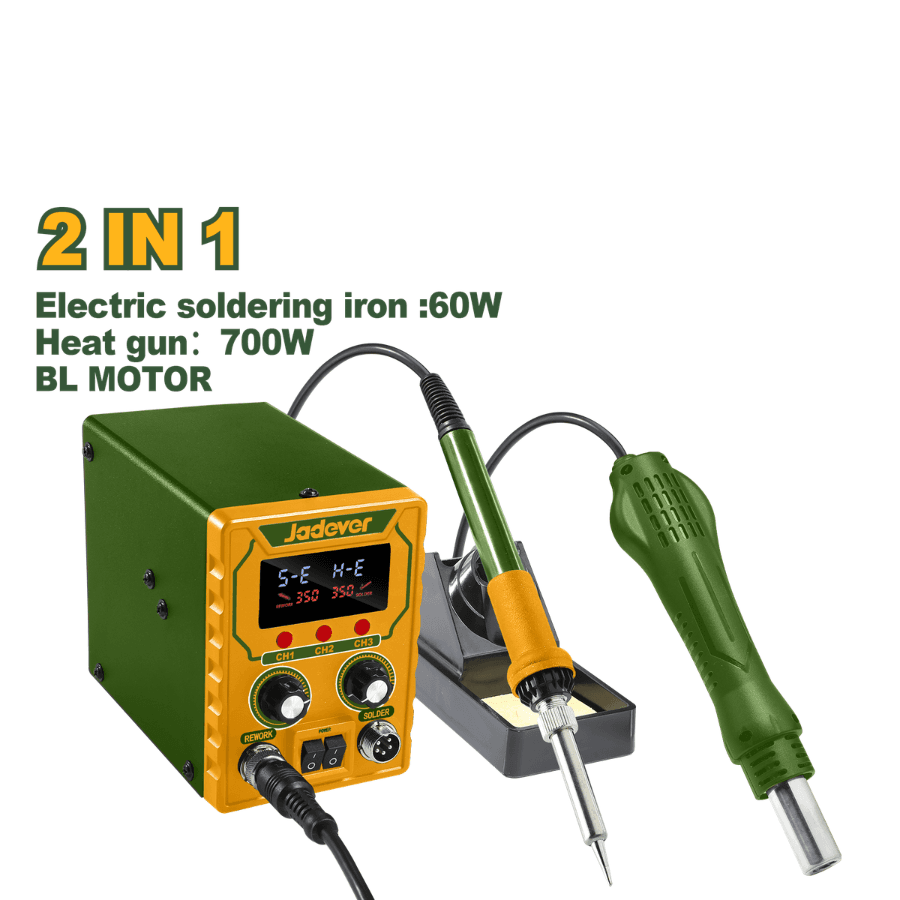 Jadever Hot Air Rework Soldering Station 760W Digital Display Adjustable Temperature Professional Electronic Repair Tool