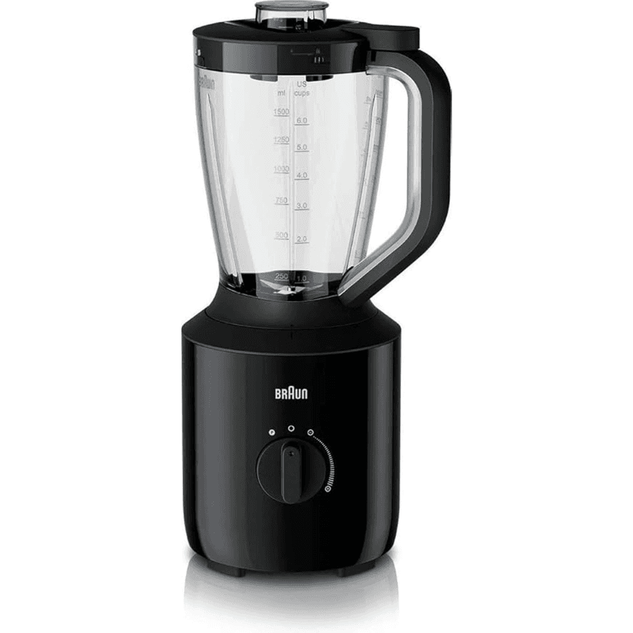 Braun Countertop Blender 800W 2L Glass Jug - Black