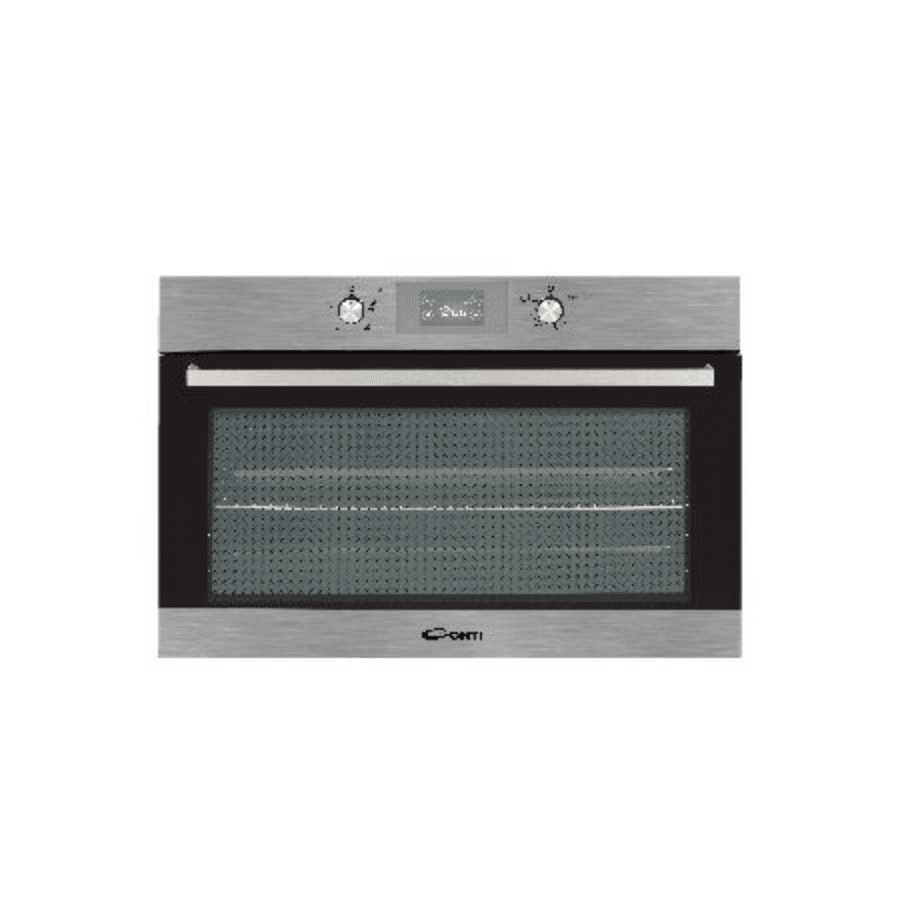 Conti Built-in Gas Oven 90cm - 98L Capacity, Premium Stainless Steel, Rotisserie Grill, Convection Fan, & Full Safety System