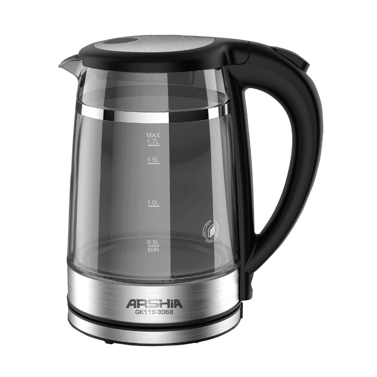 Glass Kettle 1.7 Litre From Arshia Double Layered