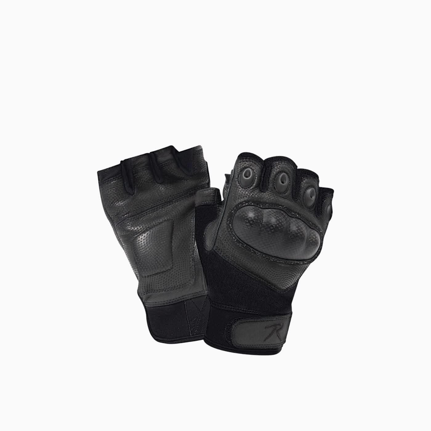 Rothco Fingerless Cut And Fire Resistant Carbon Hard Knuckle Gloves