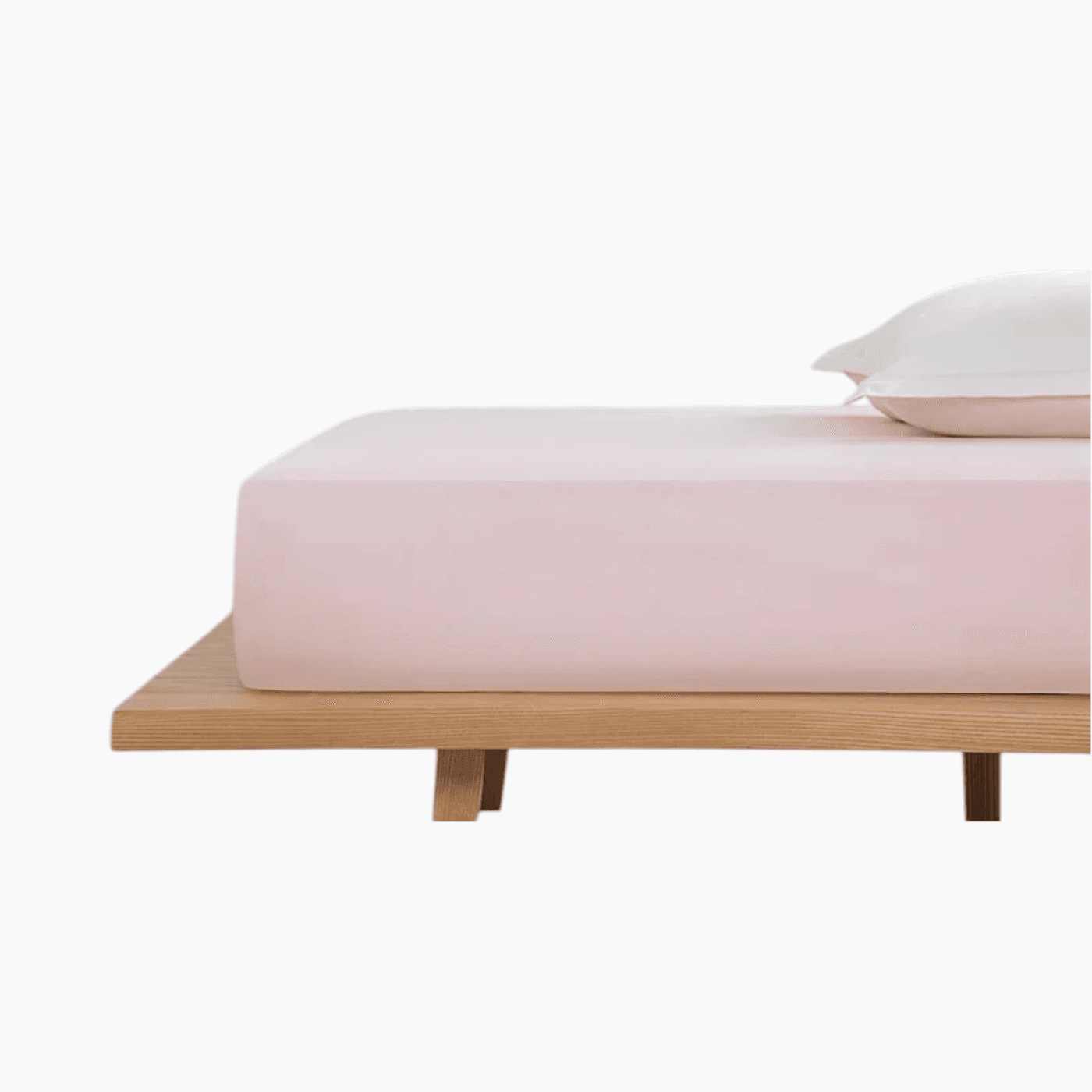 H Living Plain Cotton Middle Size Fitted Sheet 140x200 cm