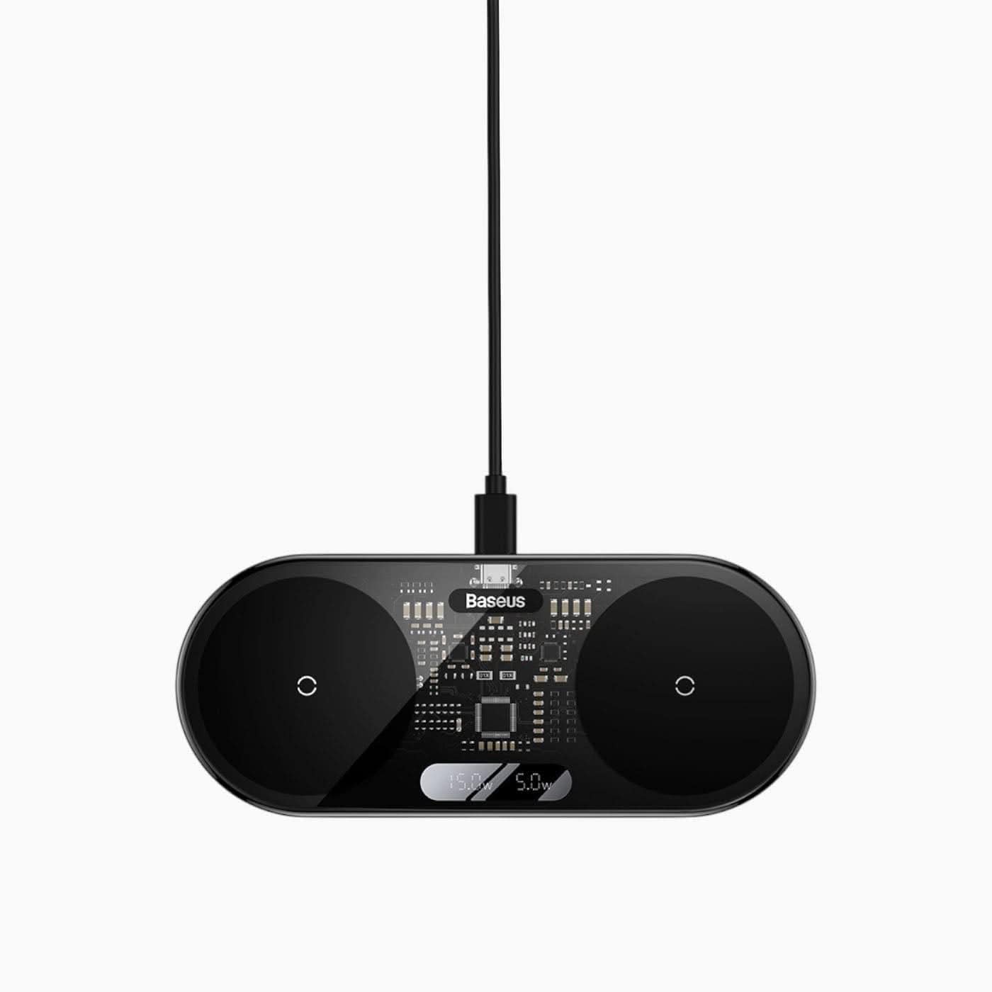 Baseus Digital LED Display 2-in-1 Wireless Charger