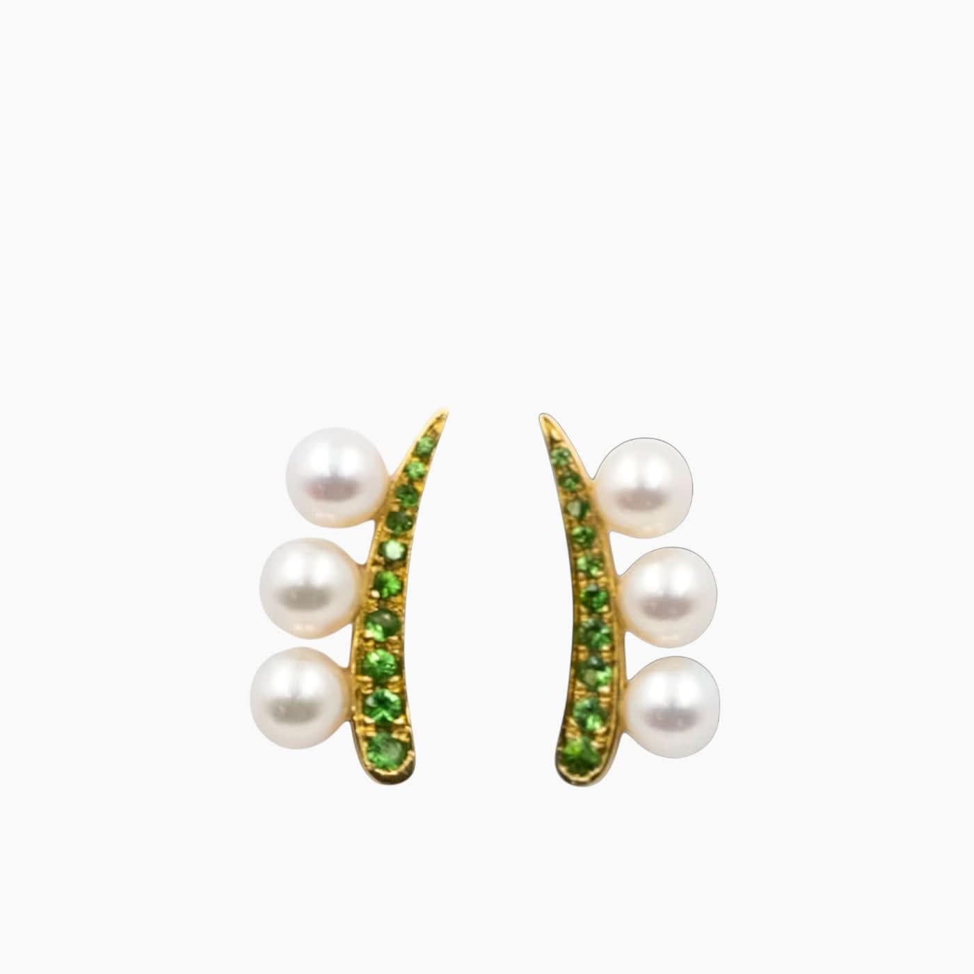 Nadine Shami Emerald Earrings