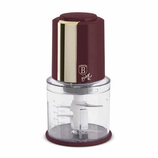 Berlinger Haus Chopper, 4Stainless Steel Blades, 600Ml, 300Watss, Bordeaux