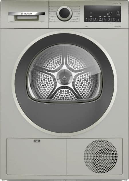 Bosch Heat Pump Dryer A, Series 4, 7 Automatic Programs Motion, 9KG, Silver