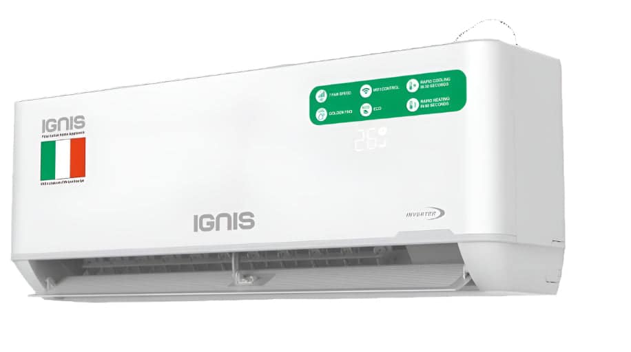 IGNIS Split Unit Air Condition A++, 12000BTU, 1Ton, White